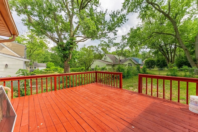 437 Winnebago St, Park Forest, IL 60466 - deck with view of scattered trees