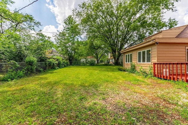 437 Winnebago St, Park Forest, IL 60466 - fenced backyard featuring a deck