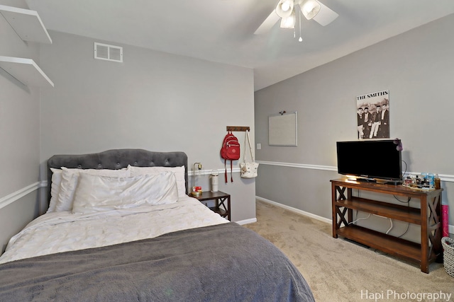 809 W Sheridan Rd, Mchenry, IL 60051 - carpeted bedroom featuring baseboards and ceiling fan