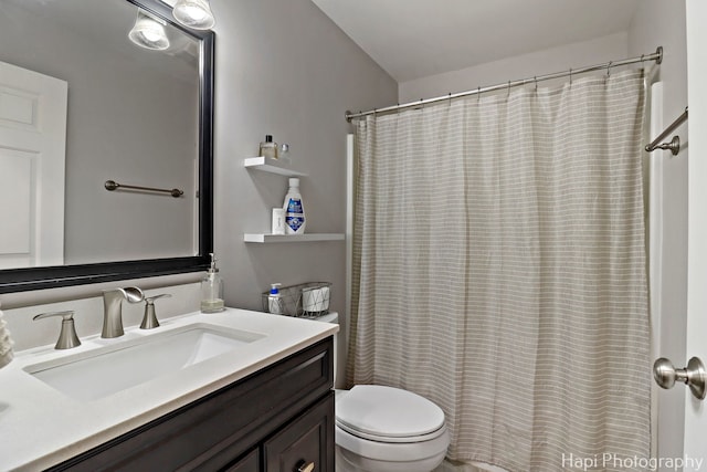 809 W Sheridan Rd, Mchenry, IL 60051 - bathroom featuring vanity and a shower with shower curtain