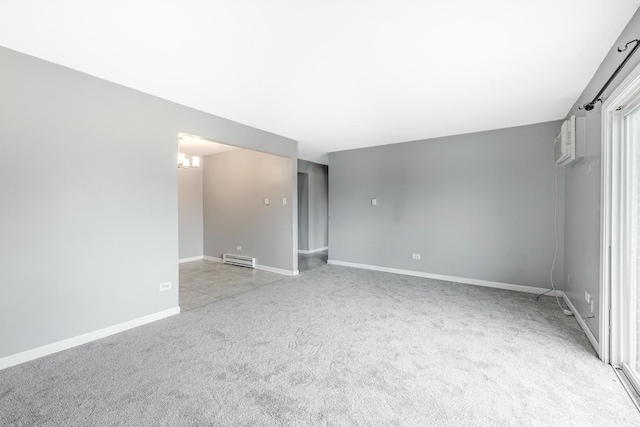 4309 W Park Lane Dr Unit 2B, Alsip, IL 60803 - unfurnished room featuring light carpet and a wall unit AC