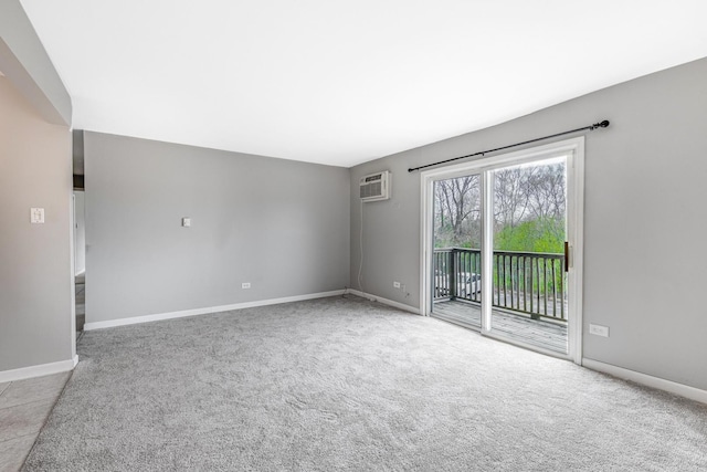 4309 W Park Lane Dr Unit 2B, Alsip, IL 60803 - carpeted spare room with baseboards and a wall unit AC