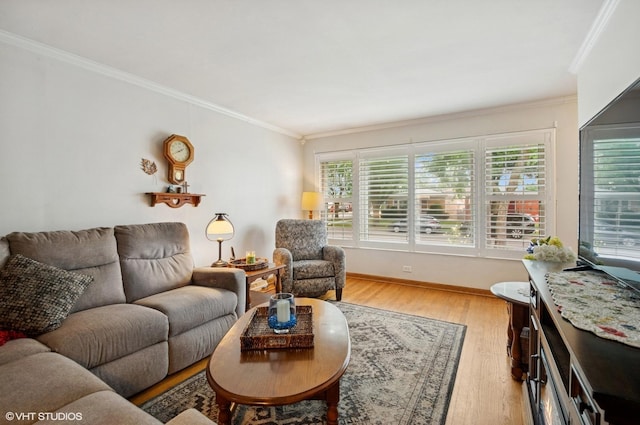 10245 Mcnerney Dr, Franklin Park, IL 60131 - living room with plenty of natural light, ornamental molding, and light wood-style flooring
