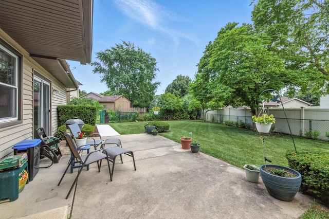 1021 Mobile Cir, Elk Grove Village, IL 60007 - fenced backyard with a patio
