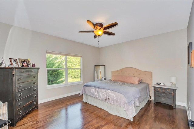 24401 S Clydesdale Ct, Manhattan, IL 60442 - bedroom with wood finished floors and a ceiling fan