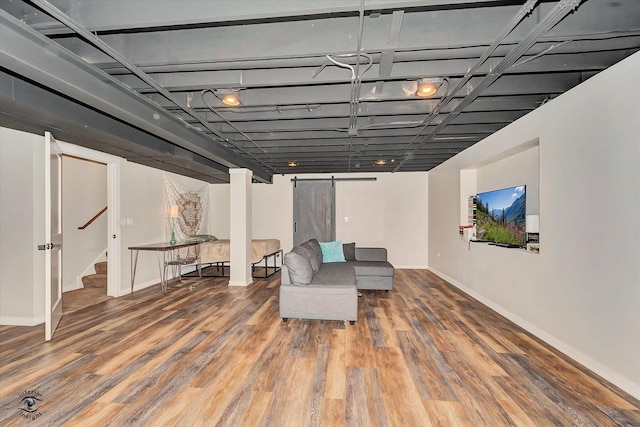 24401 S Clydesdale Ct, Manhattan, IL 60442 - living area with wood finished floors and stairs