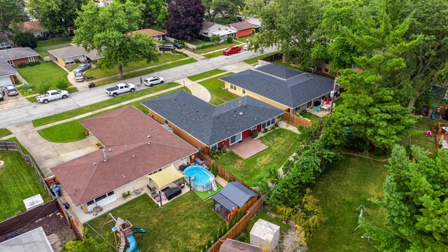 5475 Adeline Pl, Oak Forest, IL 60452 - aerial view of residential area