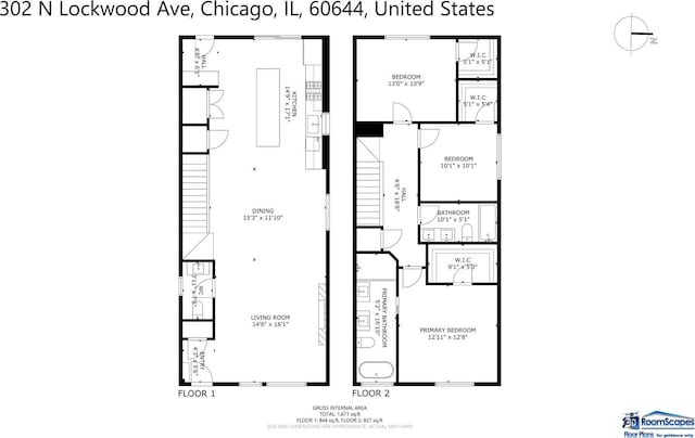 300 N Lockwood Ave, Chicago, IL 60644 - view of property floor plan