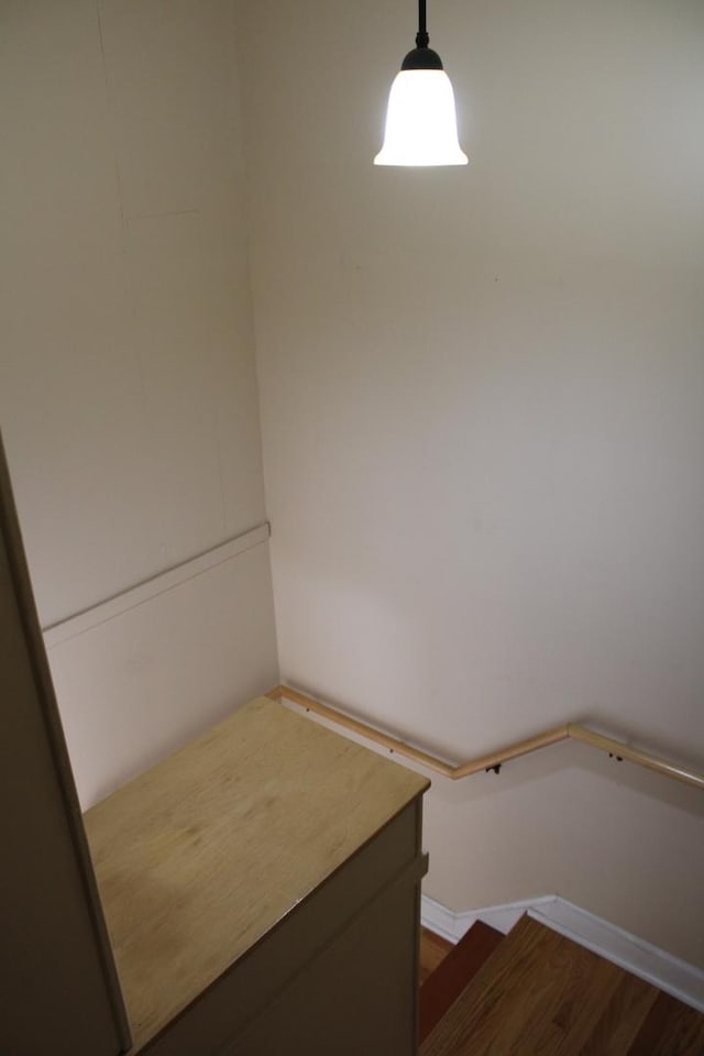 316 Marguerite St, Elgin, IL 60123 - staircase with wood finished floors