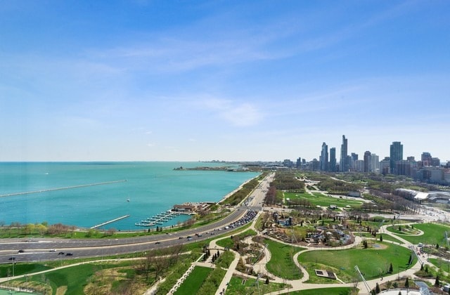 360 E Randolph St Unit 503, Chicago, IL 60601 - bird's eye view of city skyline and a nearby body of water
