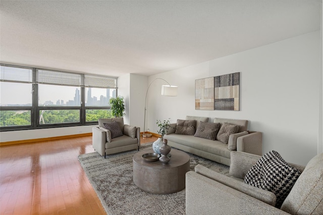 360 E Randolph St Unit 503, Chicago, IL 60601 - living area with hardwood / wood-style flooring and baseboards