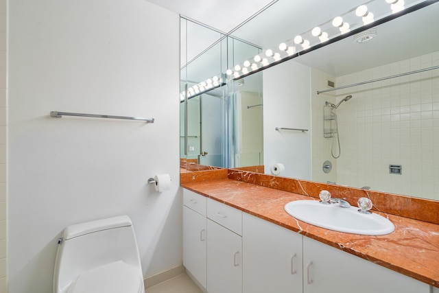 360 E Randolph St Unit 503, Chicago, IL 60601 - full bathroom with vanity and tiled shower