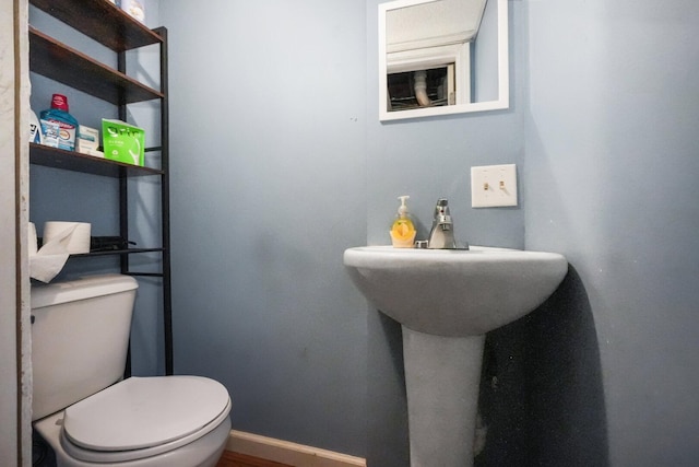 208 Frank Ave, Joliet, IL 60435 - bathroom with toilet and baseboards