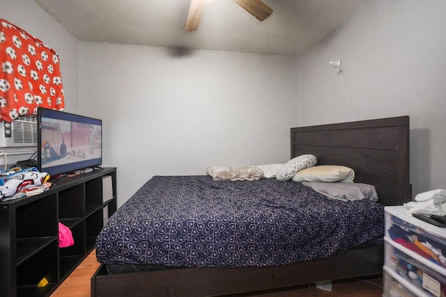 208 Frank Ave, Joliet, IL 60435 - bedroom featuring wood finished floors and ceiling fan