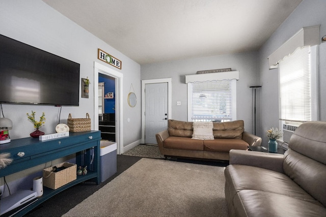 208 Frank Ave, Joliet, IL 60435 - living area featuring carpet and healthy amount of natural light