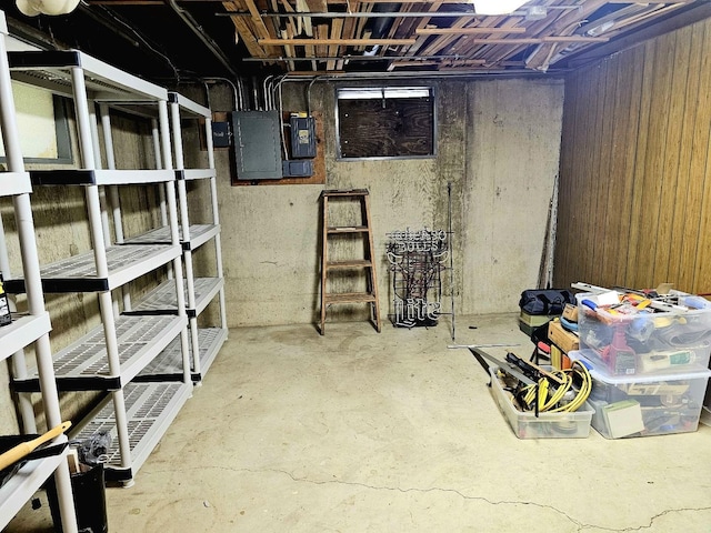 3N736 Locust Ave, West Chicago, IL 60185 - unfinished basement with electric panel