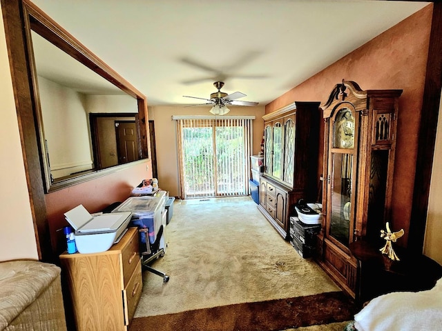 3N736 Locust Ave, West Chicago, IL 60185 - office area featuring carpet floors and ceiling fan