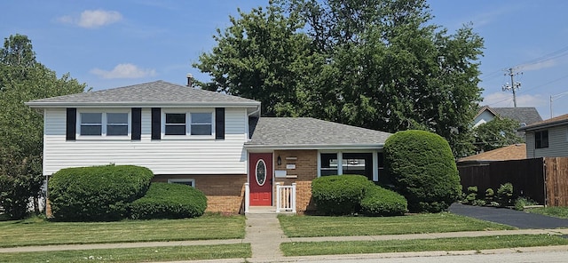 16961 Parkside Ave, South Holland, IL 60473 - split level home featuring a shingled roof and brick siding