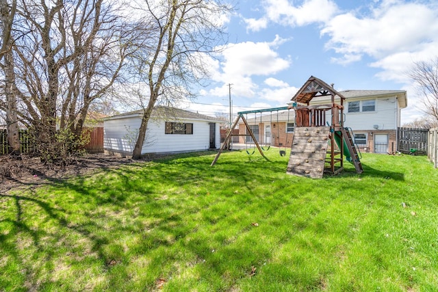 16961 Parkside Ave, South Holland, IL 60473 - view of yard featuring a playground