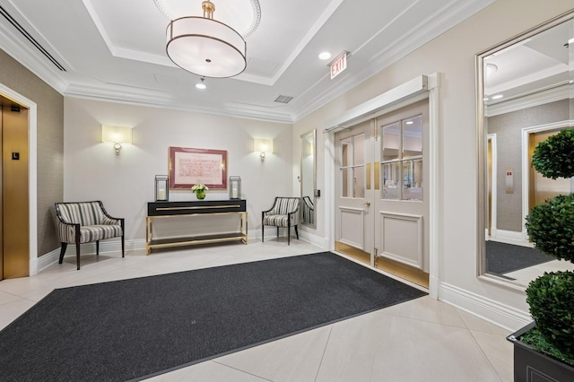 1250 N Dearborn St Unit 10B, Chicago, IL 60610 - building lobby with crown molding