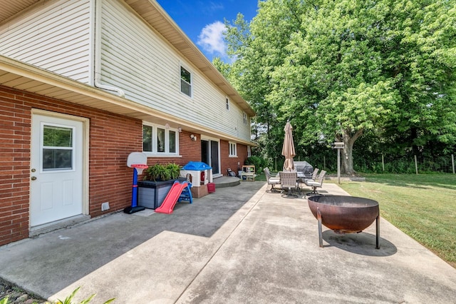 9822 W Pauling Rd, Monee, IL 60449 - view of patio with outdoor dining area