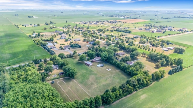 9822 W Pauling Rd, Monee, IL 60449 - aerial overview of property's location with rural landscape and a pastoral area