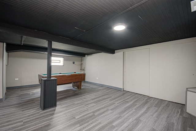 5533 S Menard Ave, Chicago, IL 60638 - playroom featuring wood finished floors and billiards table