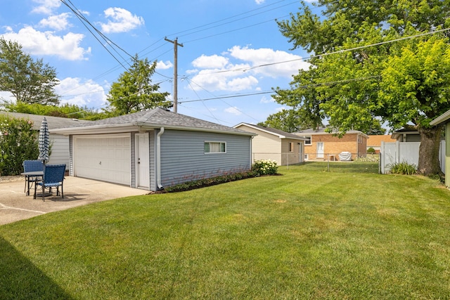 8424 Moody Ave, Burbank, IL 60459 - view of yard featuring a detached garage and an outbuilding