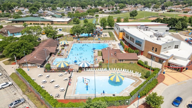 8424 Moody Ave, Burbank, IL 60459 - drone / aerial view of a pool