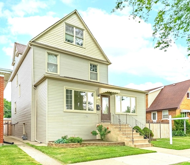 3139 Ridgeland Ave, Berwyn, IL 60402 - view of front of property featuring a front lawn