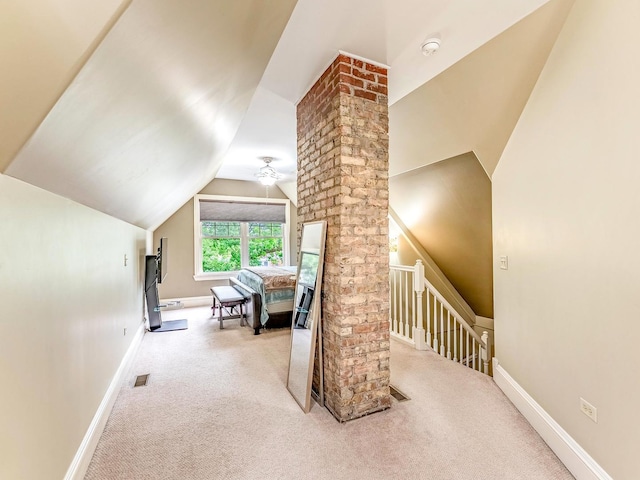3139 Ridgeland Ave, Berwyn, IL 60402 - additional living space with carpet floors and lofted ceiling