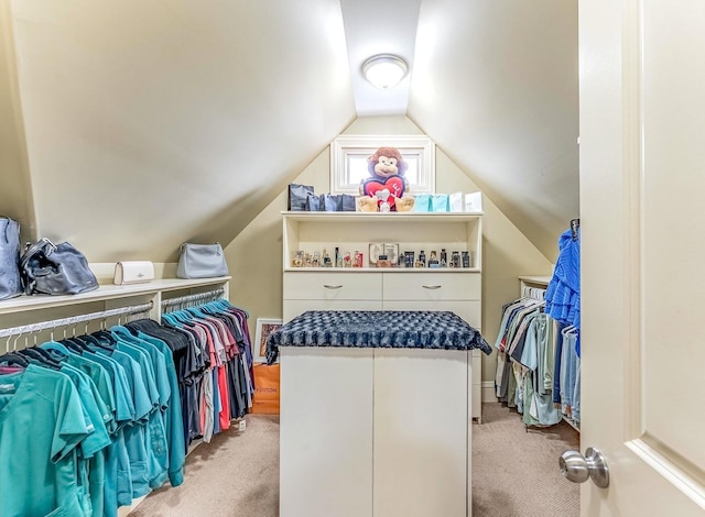 3139 Ridgeland Ave, Berwyn, IL 60402 - walk in closet featuring light colored carpet and lofted ceiling