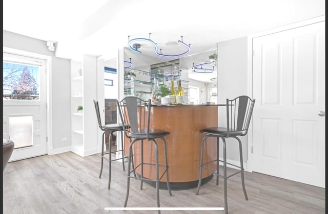 1933 Birch St, Des Plaines, IL 60018 - indoor dry bar featuring wood finished floors
