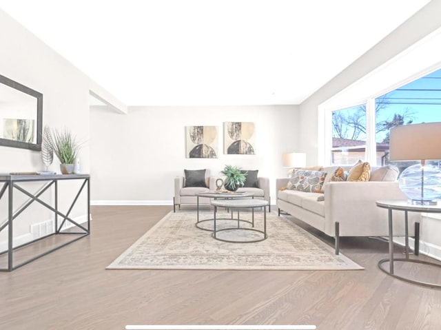 1933 Birch St, Des Plaines, IL 60018 - living area with wood finished floors and recessed lighting