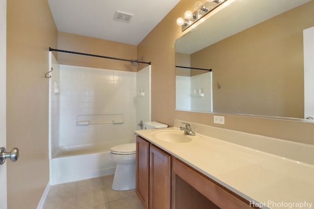 548 Legend Ln, Mchenry, IL 60050 - full bathroom with vanity, tile patterned flooring, and shower / bath combination