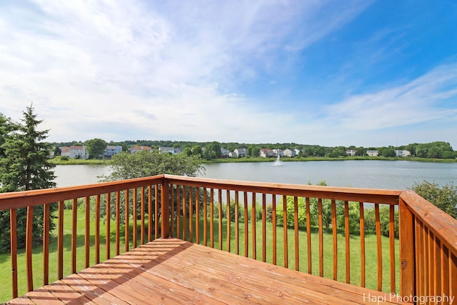 548 Legend Ln, Mchenry, IL 60050 - wooden deck with a water view and a yard