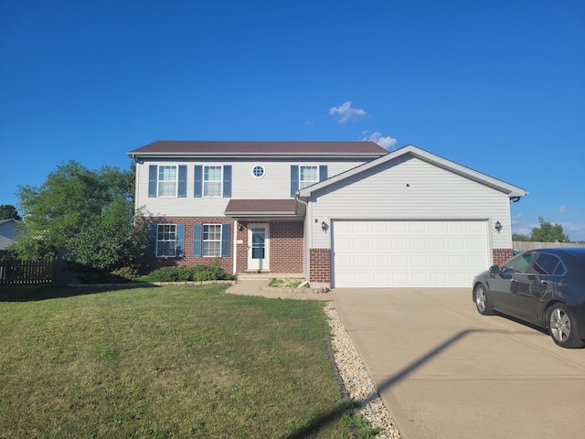 1112 Kim Ct, Joliet, IL 60431 - view of front of property with brick siding, concrete driveway, and an attached garage