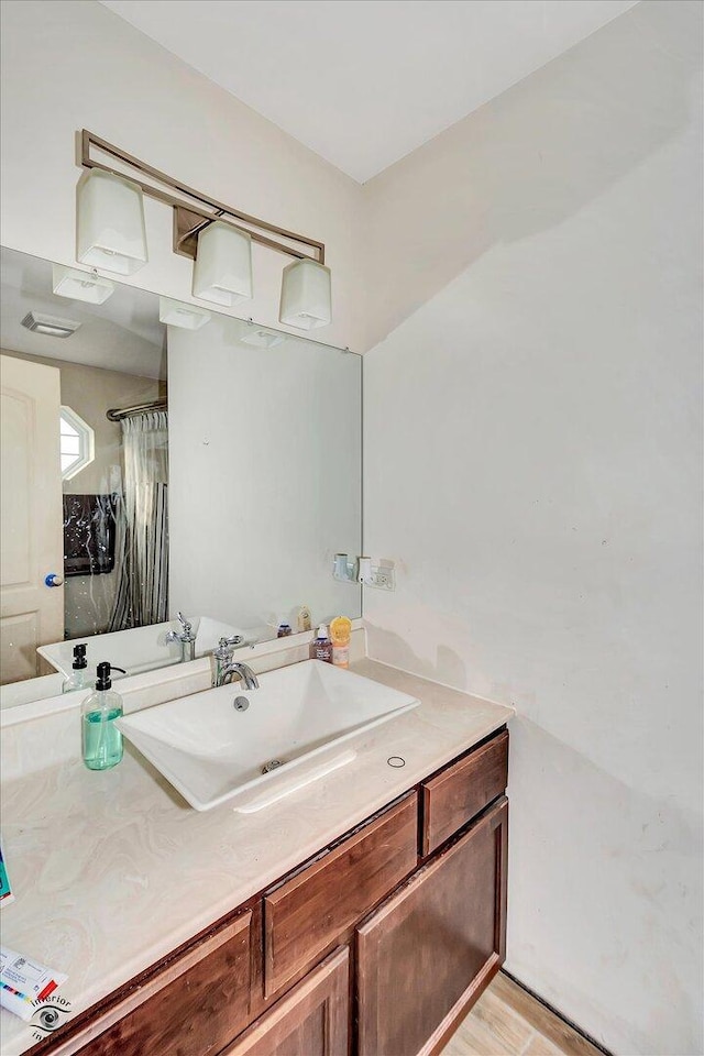 1112 Kim Ct, Joliet, IL 60431 - bathroom with vanity and a shower with curtain