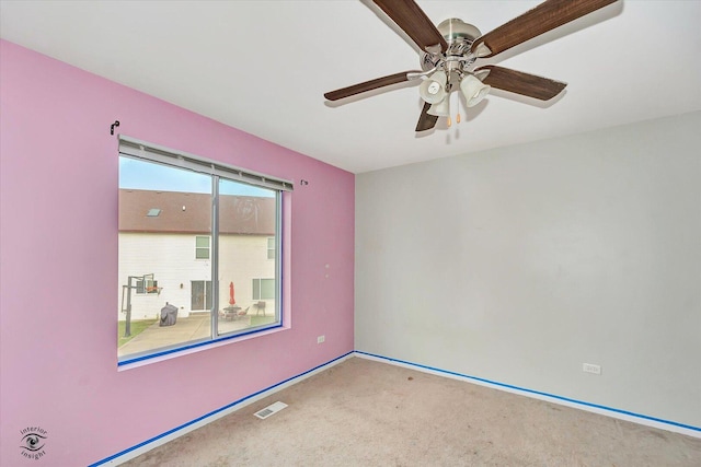 1112 Kim Ct, Joliet, IL 60431 - carpeted spare room with ceiling fan