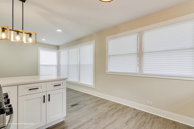 15223 Cottage Grove Ave, Dolton, IL 60419 - unfurnished dining area featuring light wood finished floors and recessed lighting