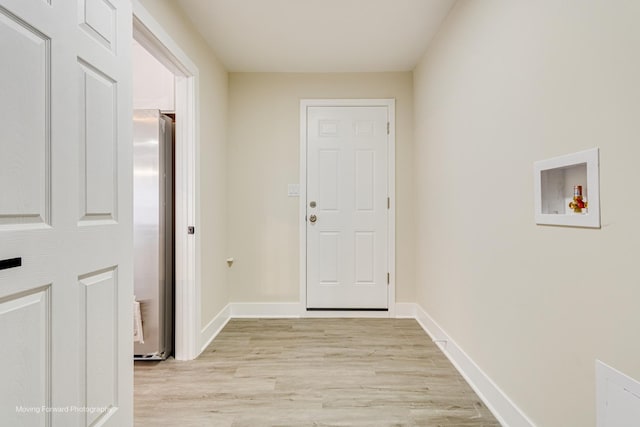 15223 Cottage Grove Ave, Dolton, IL 60419 - laundry room featuring washer hookup and light wood finished floors