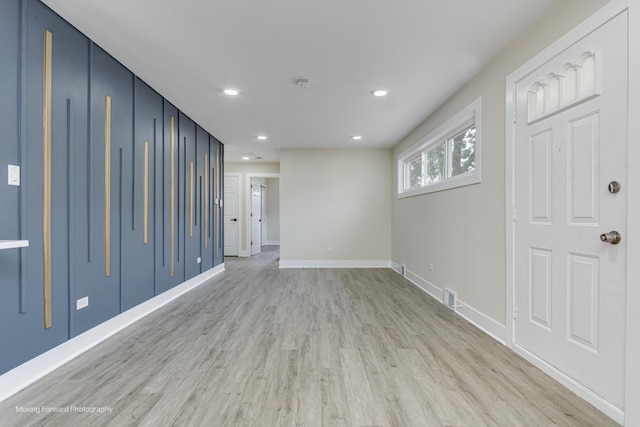 15223 Cottage Grove Ave, Dolton, IL 60419 - unfurnished room with light wood-style flooring and recessed lighting