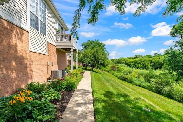 2201 Concord Dr Unit 2201, Mchenry, IL 60050 - view of green lawn with a balcony