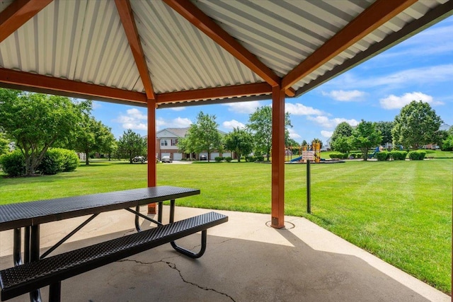 2201 Concord Dr Unit 2201, Mchenry, IL 60050 - view of patio with a gazebo