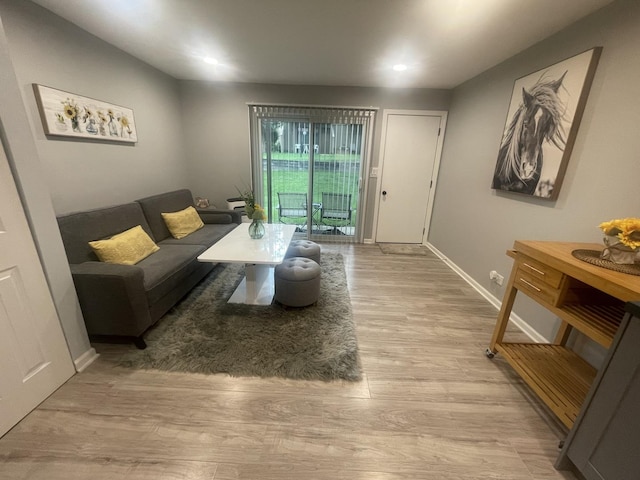 64 Aspen Colony Unit 5, Fox Lake, IL 60020 - living area with wood finished floors and recessed lighting
