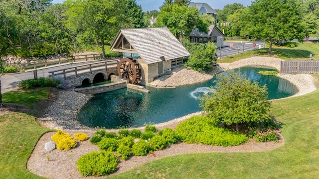 1401 Burr Oak Rd Unit 108B, Hinsdale, IL 60521 - view of swimming pool with a pool and an outbuilding