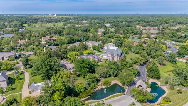 1401 Burr Oak Rd Unit 108B, Hinsdale, IL 60521 - aerial view of property's location featuring a nearby body of water and nearby suburban area