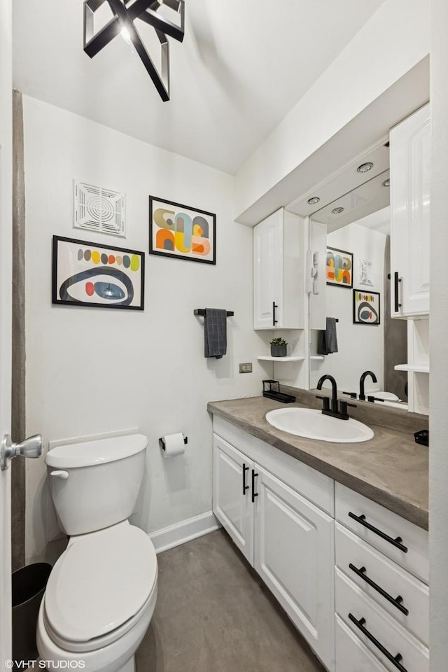 111 E Chestnut St Unit 21B, Chicago, IL 60611 - bathroom featuring vanity and concrete flooring
