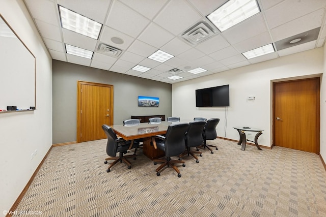 111 E Chestnut St Unit 21B, Chicago, IL 60611 - office with a paneled ceiling and carpet flooring