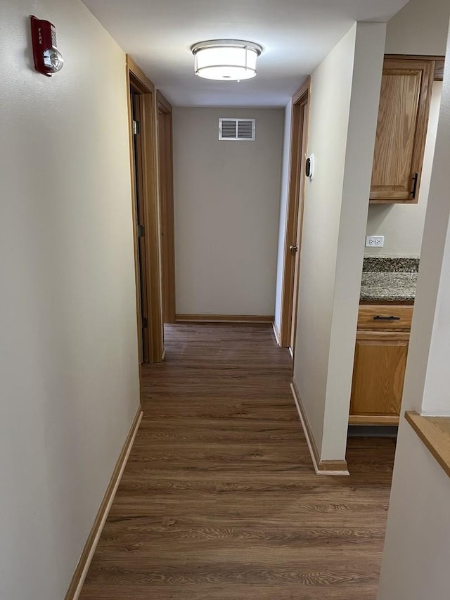 2020 Saint Regis Dr Unit 501, Lombard, IL 60148 - hallway featuring dark wood-type flooring and baseboards